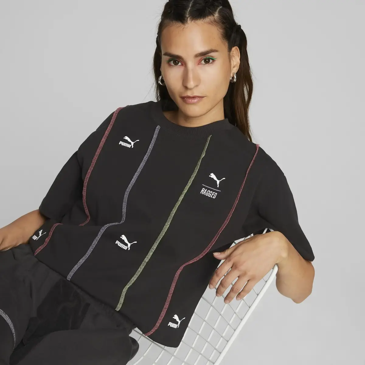 PUMA X TRP Siyah Kadın T-Shirt