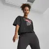 Puma WOMENS GRAPHIC BOXY CROP TEE Siyah Kadın Tank / Kolsuz Üst
