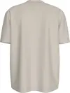Calvin Klein SHINY MONOLOGO TEE, PDH Krem Erkek T-Shirt & Polo