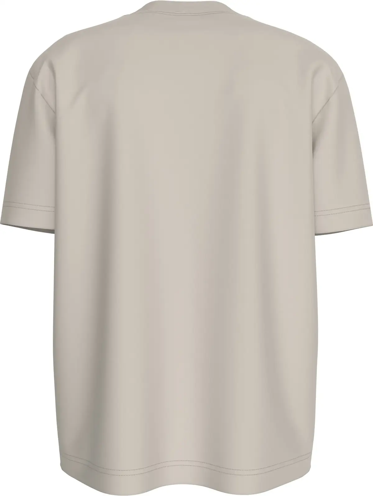 Calvin Klein SHINY MONOLOGO TEE, PDH Krem Erkek T-Shirt & Polo