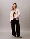 Calvin Klein RETRO TRACK JACKET Bej Kadın Ceket Calvin Klein RETRO TRACK JACKET Bej Kadın Ceket