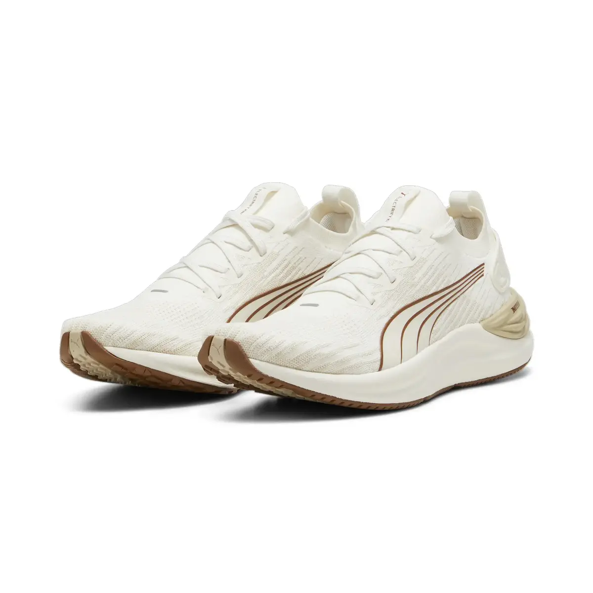 Puma Electrify Nitro 3 Knit Beyaz Erkek Yürüyüş ve Koşu Ayakkabısı