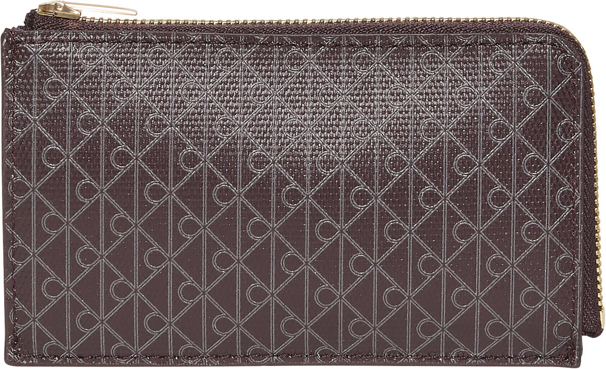 Calvin Klein EMBLEM AOP TOP ZIP CARDCASE Kırmızı Kadın Cüzdan