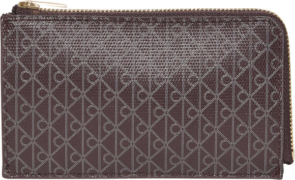 Calvin Klein EMBLEM AOP TOP ZIP CARDCASE Kırmızı Kadın Cüzdan