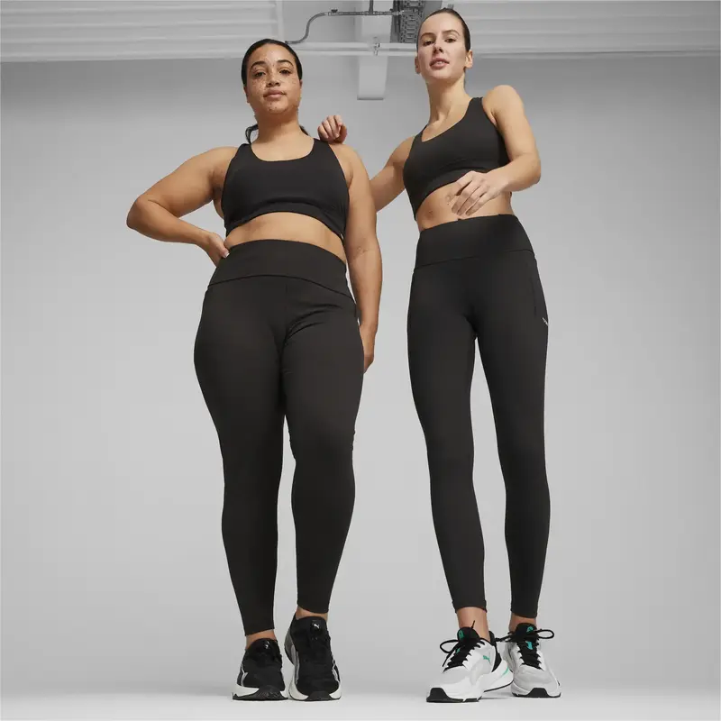 Puma FIT HW FL MATTE TIGHT Siyah Kadın Tayt