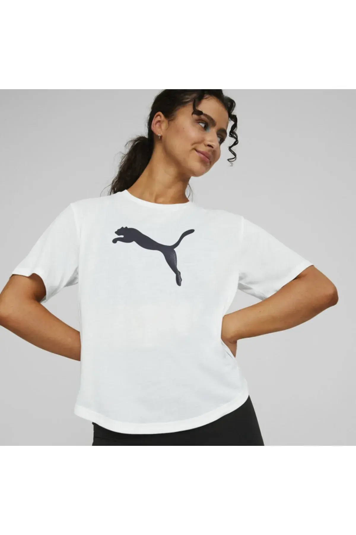Puma Day İn Motion Tee Beyaz Kadın T-Shirt