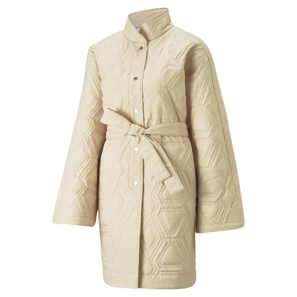PUMA LUXE SPORT T7 AOP Robe Coat Bej Kadın Mont