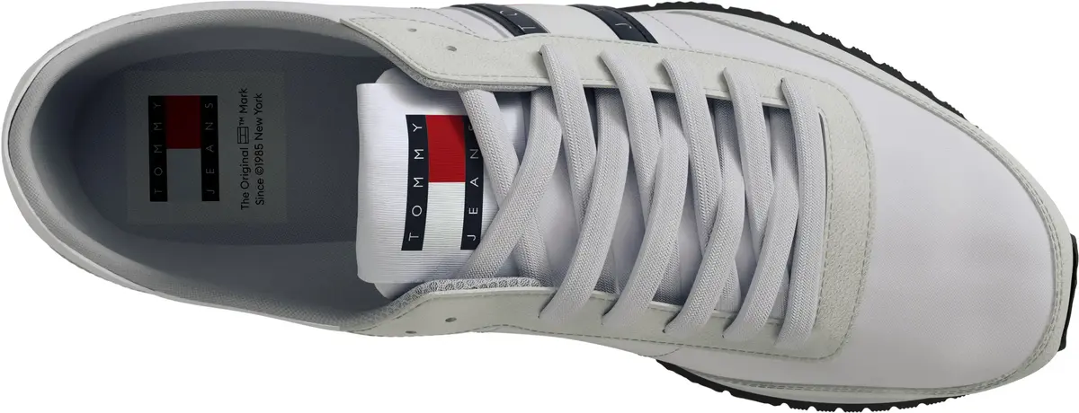 Tommy Hilfiger (NEW) TJM RUNNER CAS, YBR Beyaz Erkek Spor Ayakkabı & Sneaker
