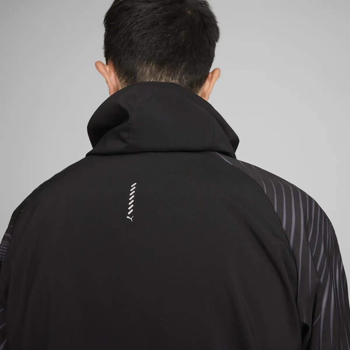 Puma RUN FAV AOP WOVEN JACKET M Siyah Erkek Fermuarlı Ceket