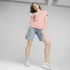 Puma ESS+ Metallic Logo Tee Pembe Kadın T-Shirt