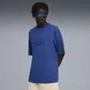 Puma PL ESS Tee Mavi Erkek T-Shirt