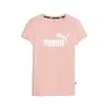 Puma ESS+ Metallic Logo Tee Pembe Kadın T-Shirt