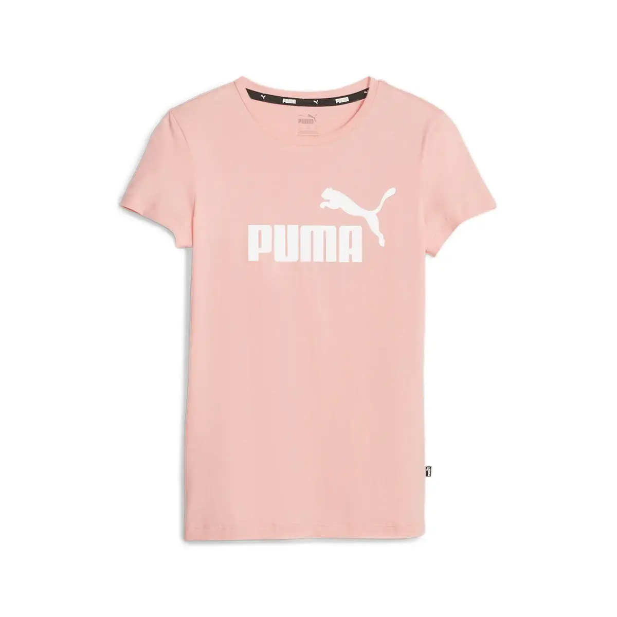 Puma ESS+ Metallic Logo Tee Pembe Kadın T-Shirt