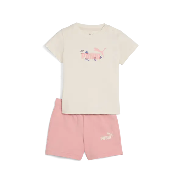 Puma SANDY ADVENTURES Set Krem Çocuk Eşofman Takımı