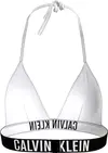 Calvin Klein TRIANGLE-RP Kadın Beyaz Bikini Üstü