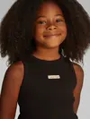 Calvin Klein RIB TANK TOP Siyah Çocuk Kolsuz Tişört