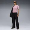 Puma ESS Relaxed V-Neck Tee Pembe Kadın T-Shirt