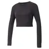 Puma Evostripe Evoknit Longsleeve Tee Puma Bl Siyah Kadın T-Shirt