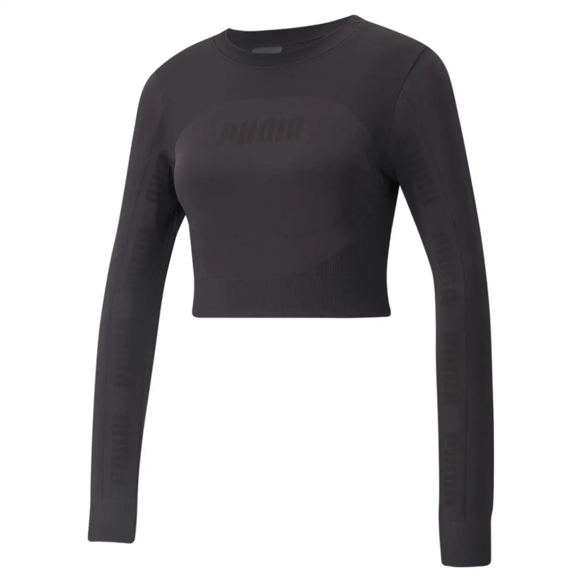 Puma Evostripe Evoknit Longsleeve Tee Puma Bl Siyah Kadın T-Shirt