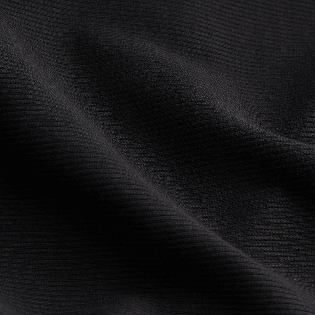 Calvin Klein LOGO ELASTIC RIB LON Kadın Siyah Elbise