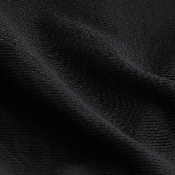 Calvin Klein LOGO ELASTIC RIB LON Kadın Siyah Elbise