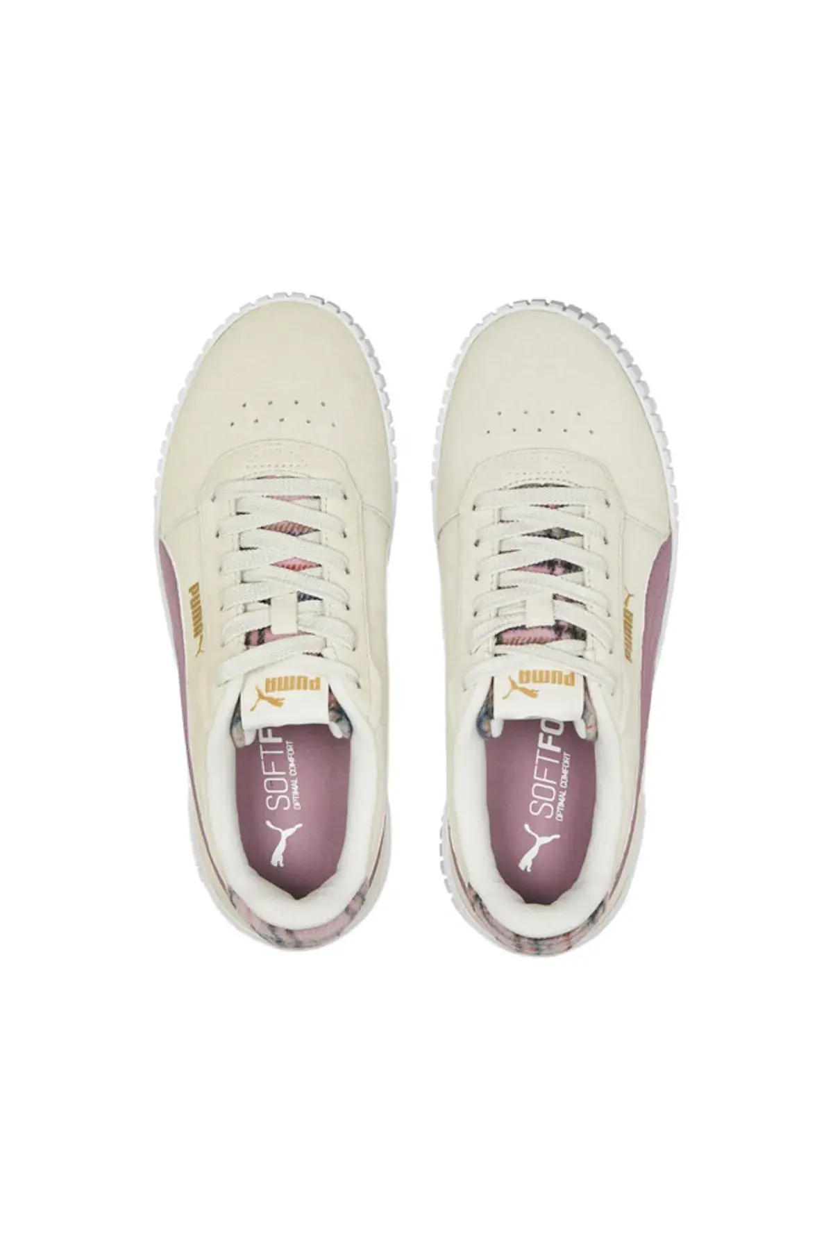 Puma Carina 2.0 Tartan Kırık Beyaz Kadın Günlük Spor Ayakkabı