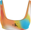 Calvin Klein BRALETTE-PRINT Kadın Sarı Bikini Üstü