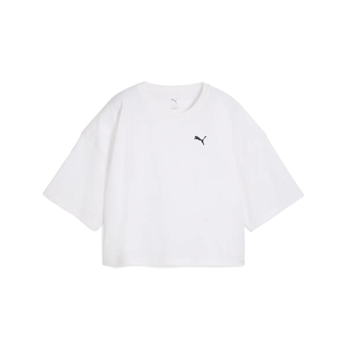 Puma WARDROBE ESS Oversized Short Tee Beyaz Kadın Kısa T-Shirt