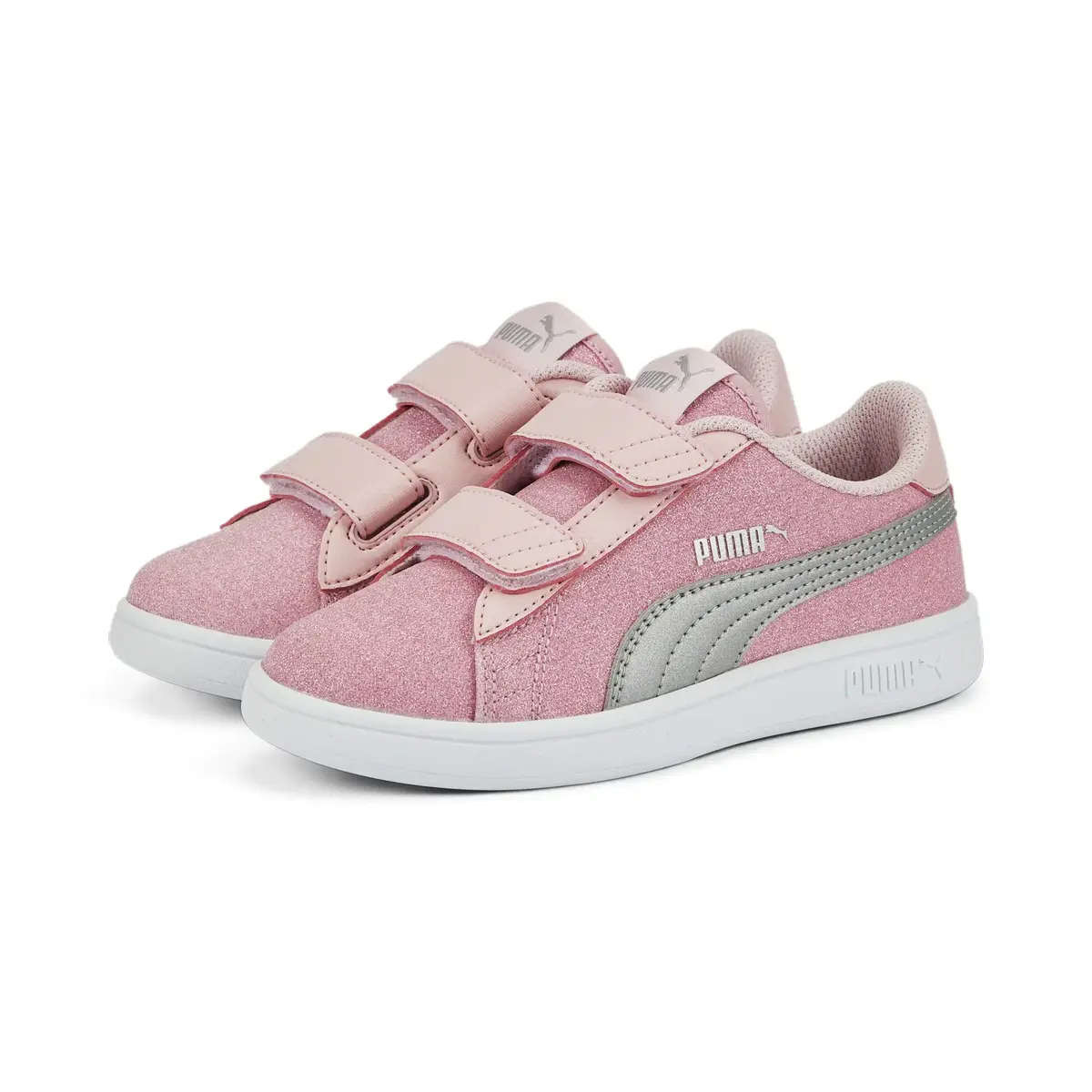 Puma Smash v2 Glitz GlamV PS Pembe Çocuk Günlük Spor Ayakkabı