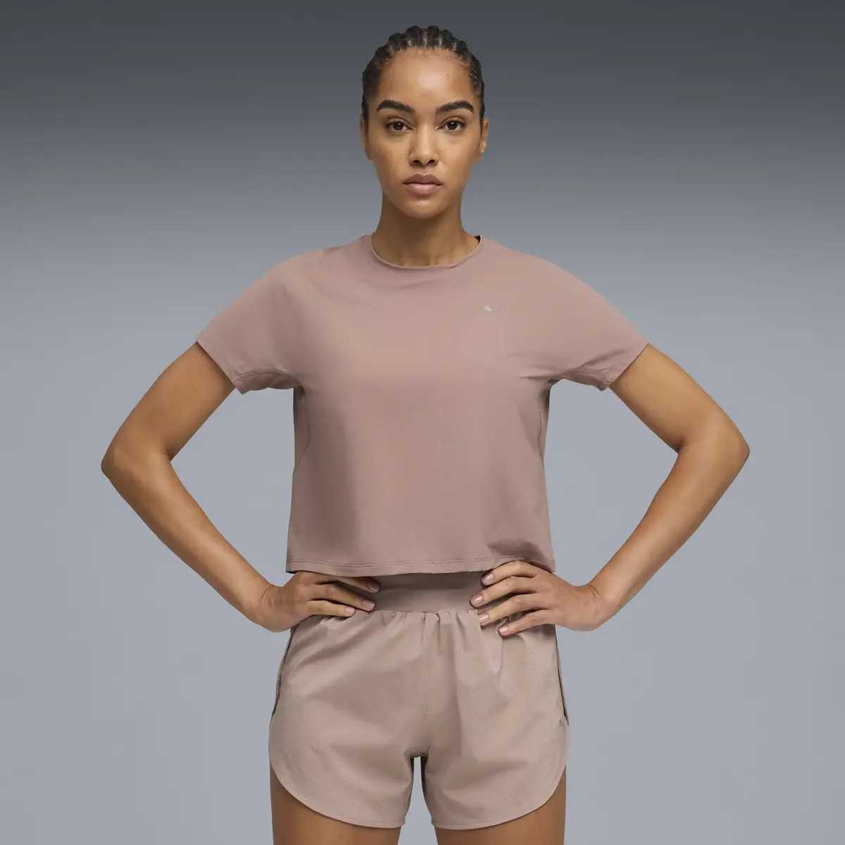 PUMA W Run CoolCELL Tee Sandstone Bej Kadın T-Shirt