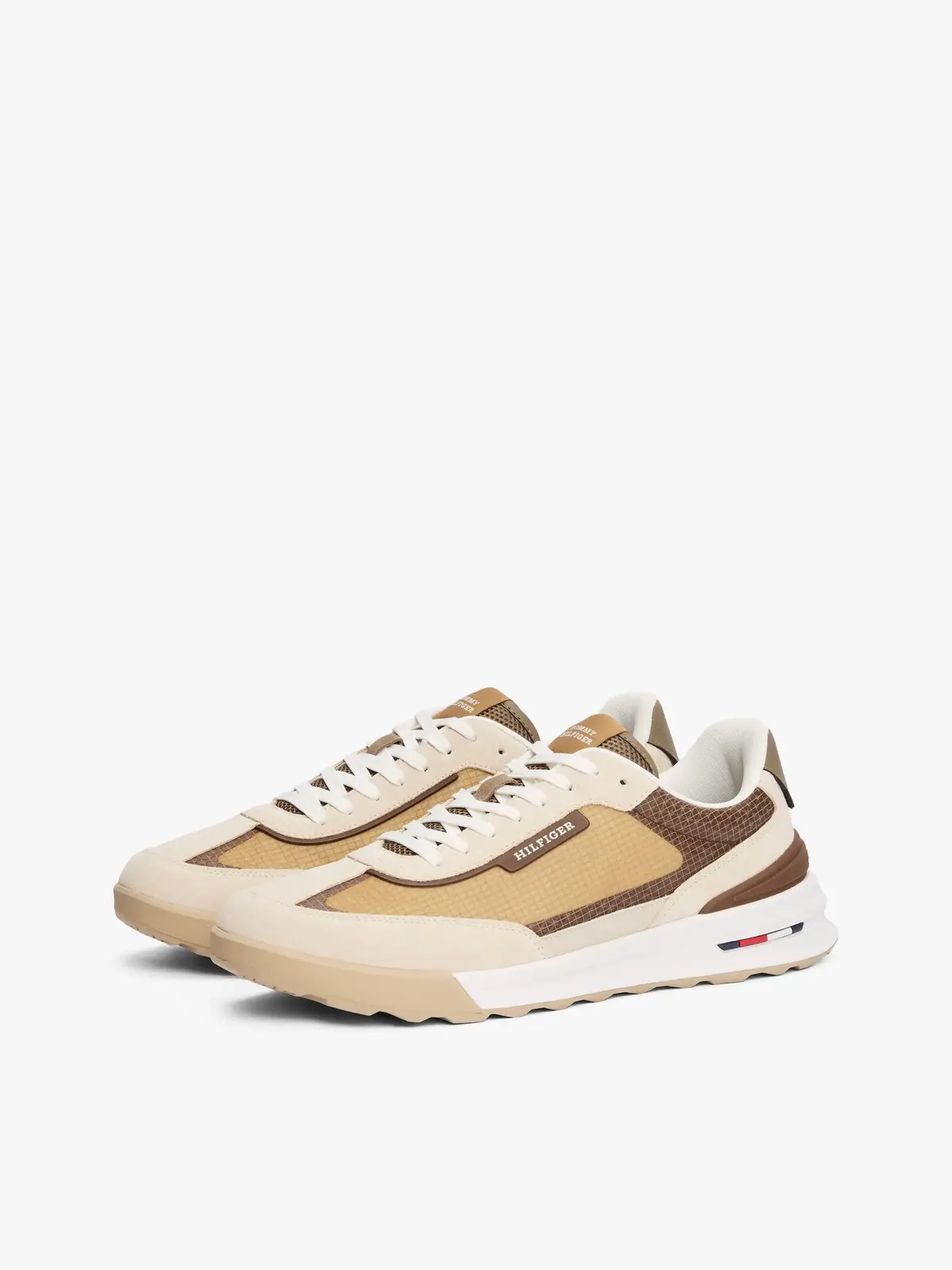 Tommy Hilfiger RETRO RUNNER SEASON, ACI Krem Erkek Spor Ayakkabı & Sneaker