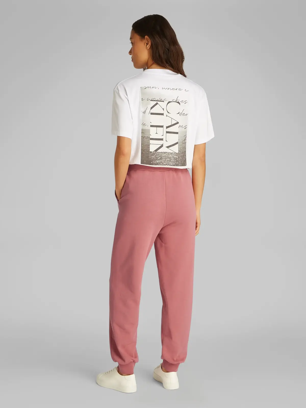 Calvin Klein CK EMB TERRY Pembe Kadın Eşofman Altı