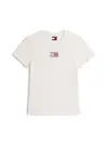 Tommy Hilfiger TJW REG PARTY FLAG T, Beyaz Kadın T-Shirt