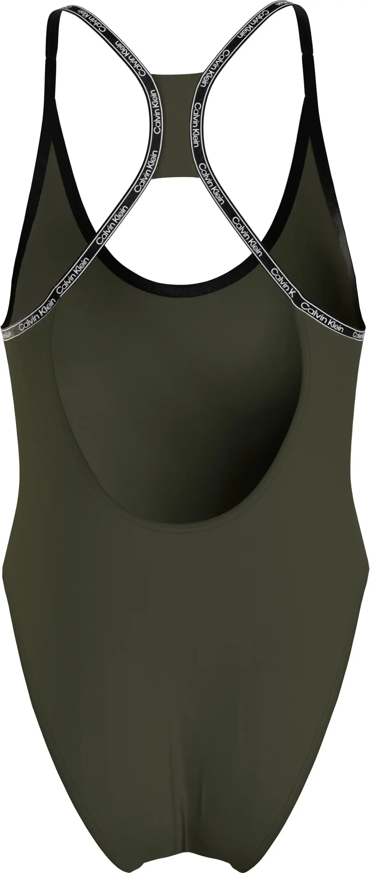Calvin Klein RACERBACK ONEPIECE Kadın Siyah Mayo