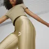 Puma T7 High Waist Shiny Leggings Bej Kadın Tayt