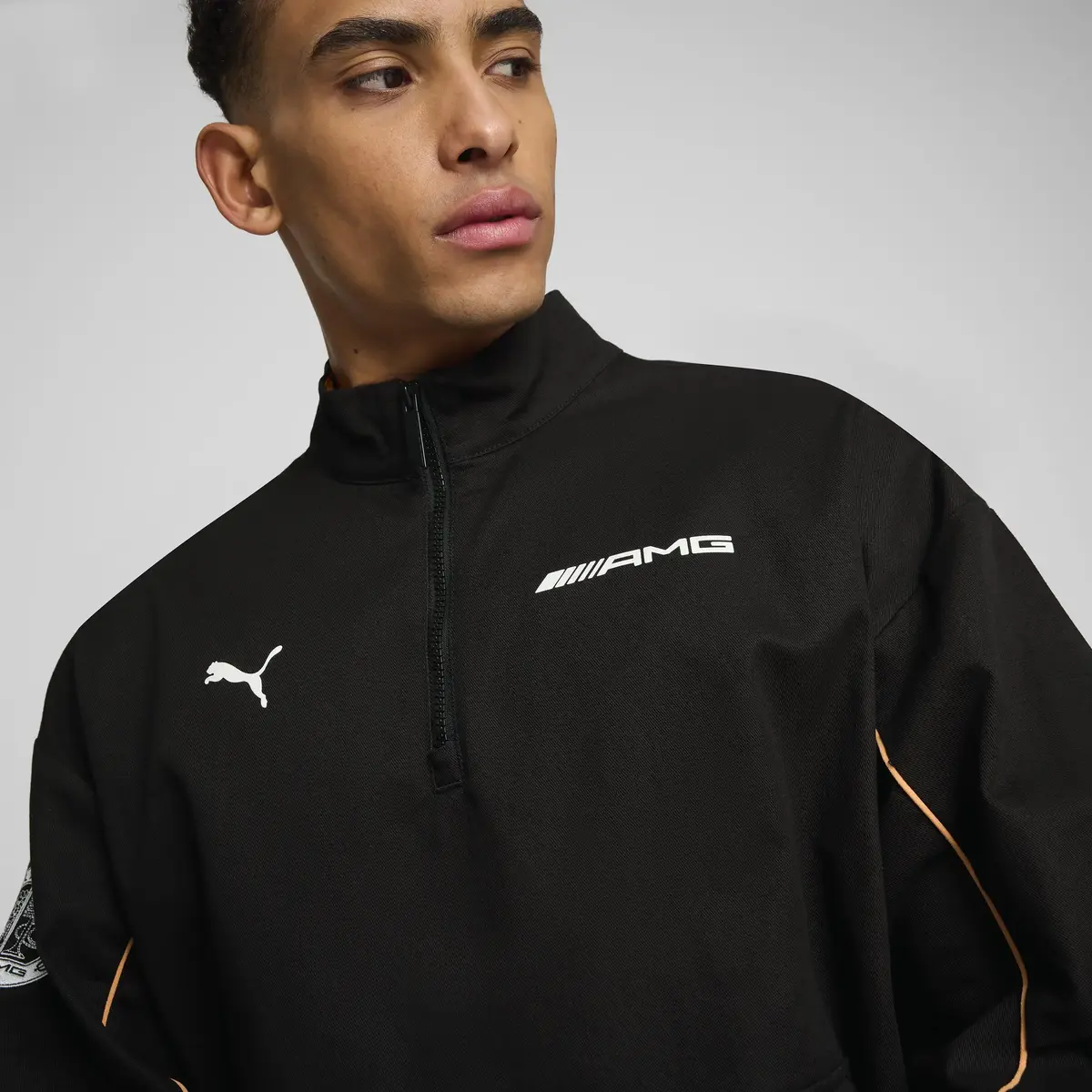 Puma AMG Statement Woven Jacket Siyah Erkek Fermuarlı Ceket