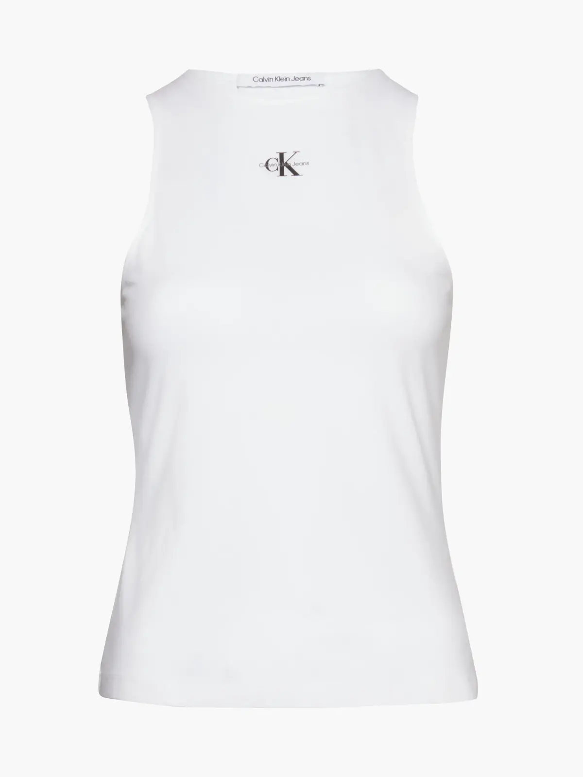 Calvin Klein MICRO MONOLOGO RACER, YAF Beyaz Kadın T-Shirt & Polo