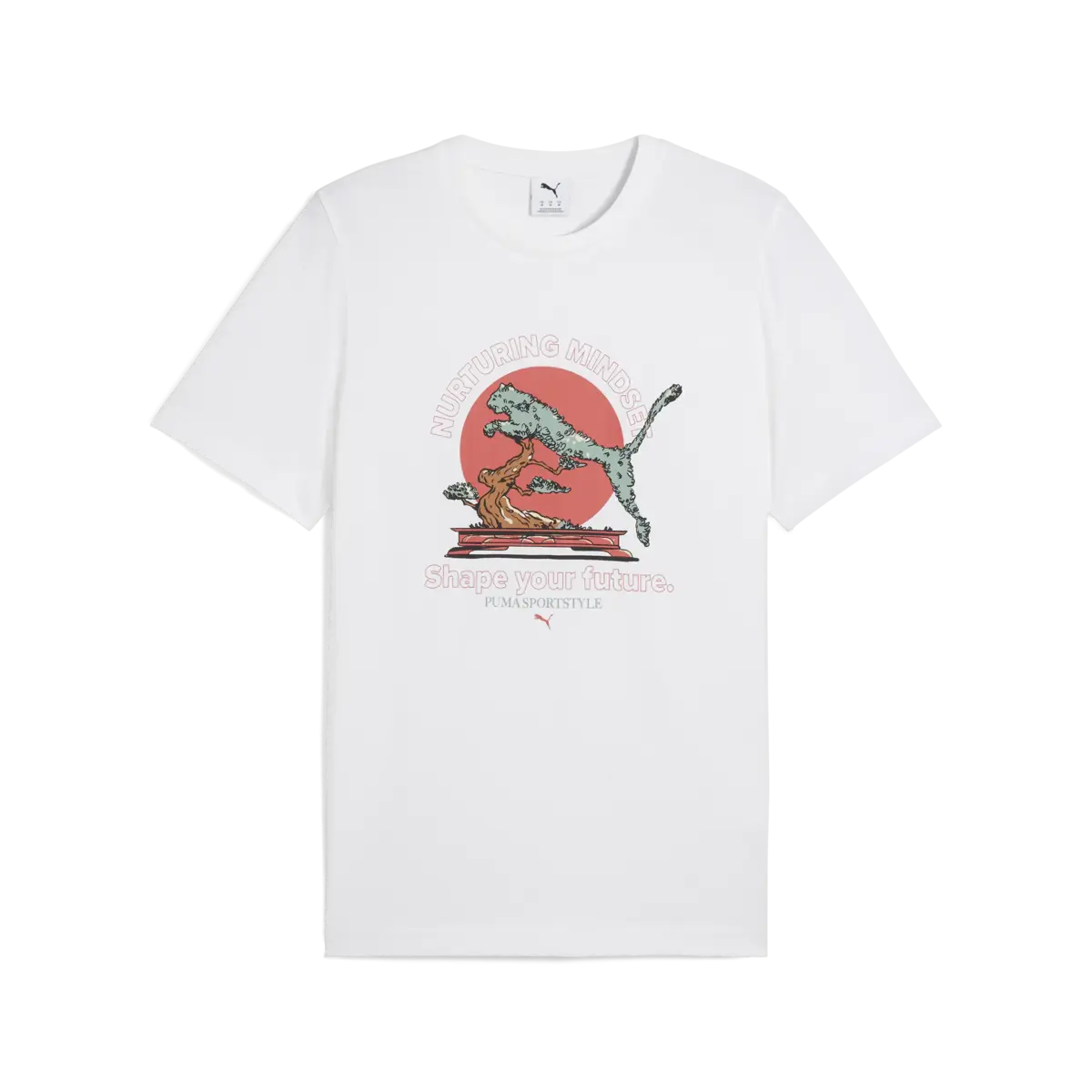 Puma GRAPHICS PUMA Bonsai Tee Beyaz Erkek T-Shirt