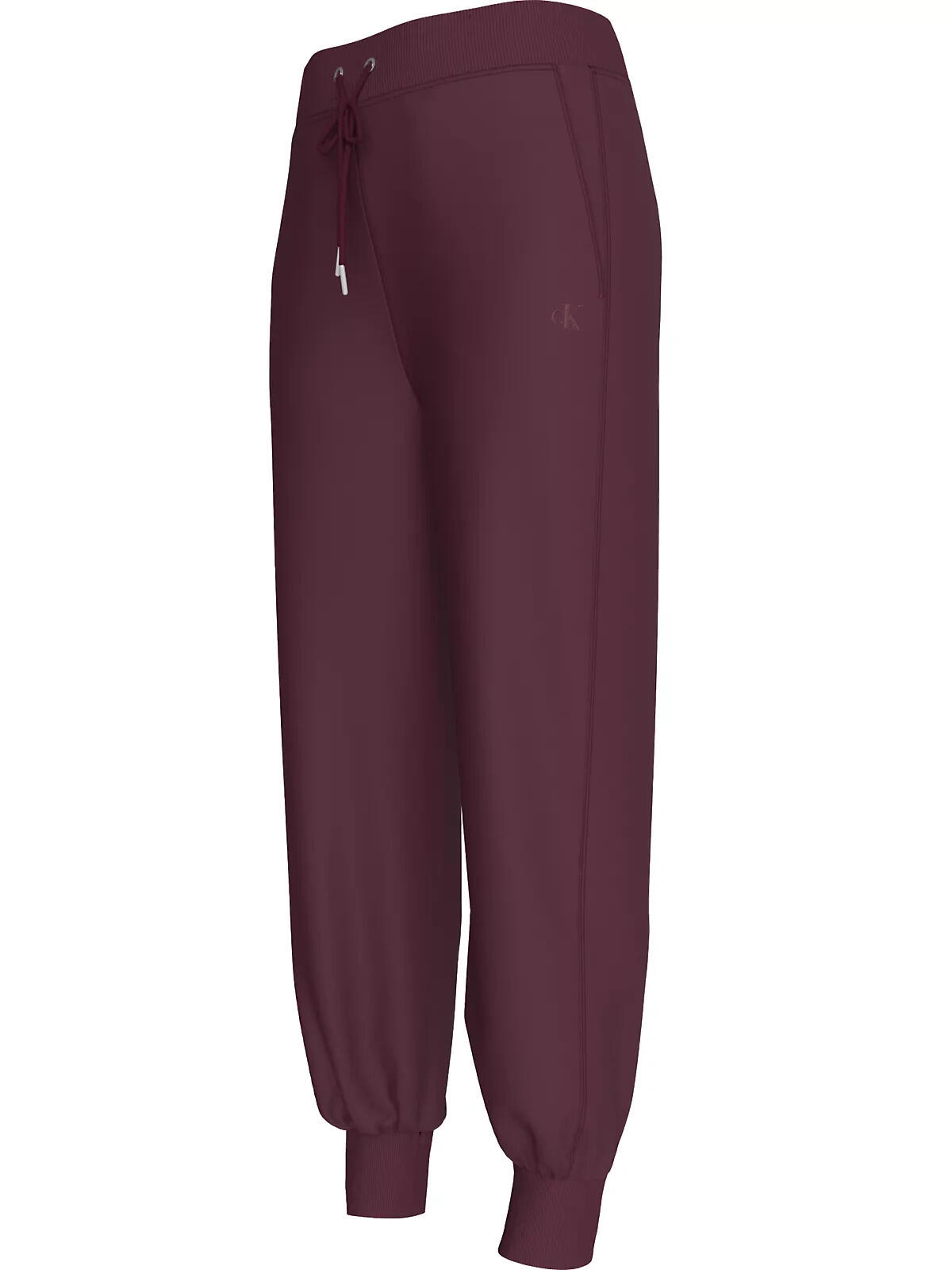 Calvin Klein ARCHIVE LOGO FRENCH TERRY SLIM J Kadın Bordo Eşofman Altı
