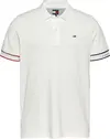 Tommy Hilfiger TJM SLIM FLAG CUFF P, YBL Beyaz Erkek T-Shirt & Polo