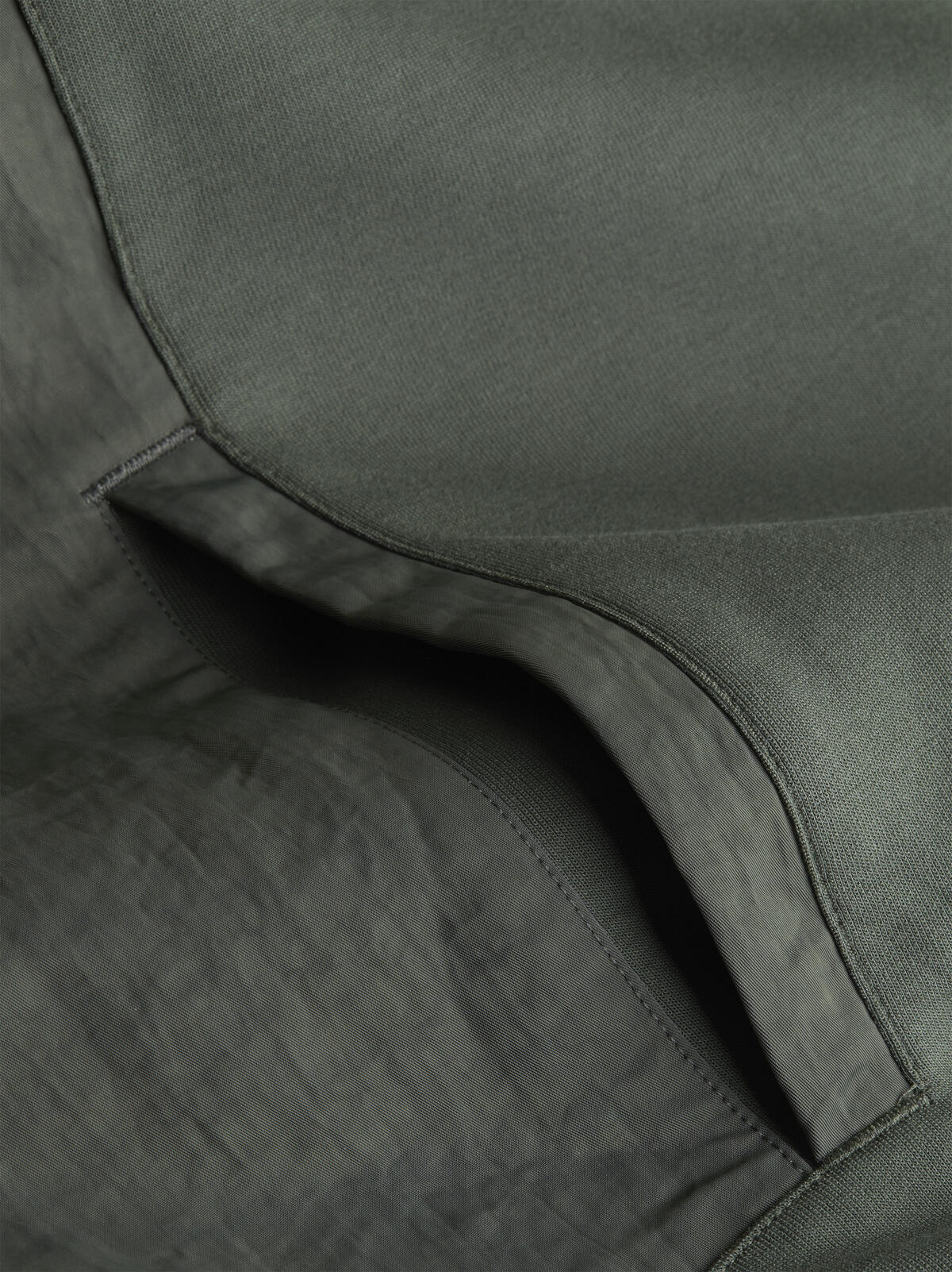 Calvin Klein MIX MEDIA NYLON INTE Erkek Yeşil Hoodie