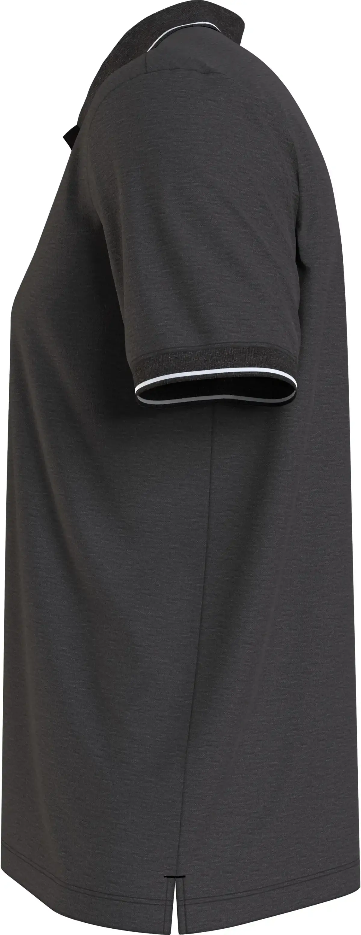 Calvin Klein STRETCH PIQUE TIPPIN Erkek Siyah Polo T-Shirt