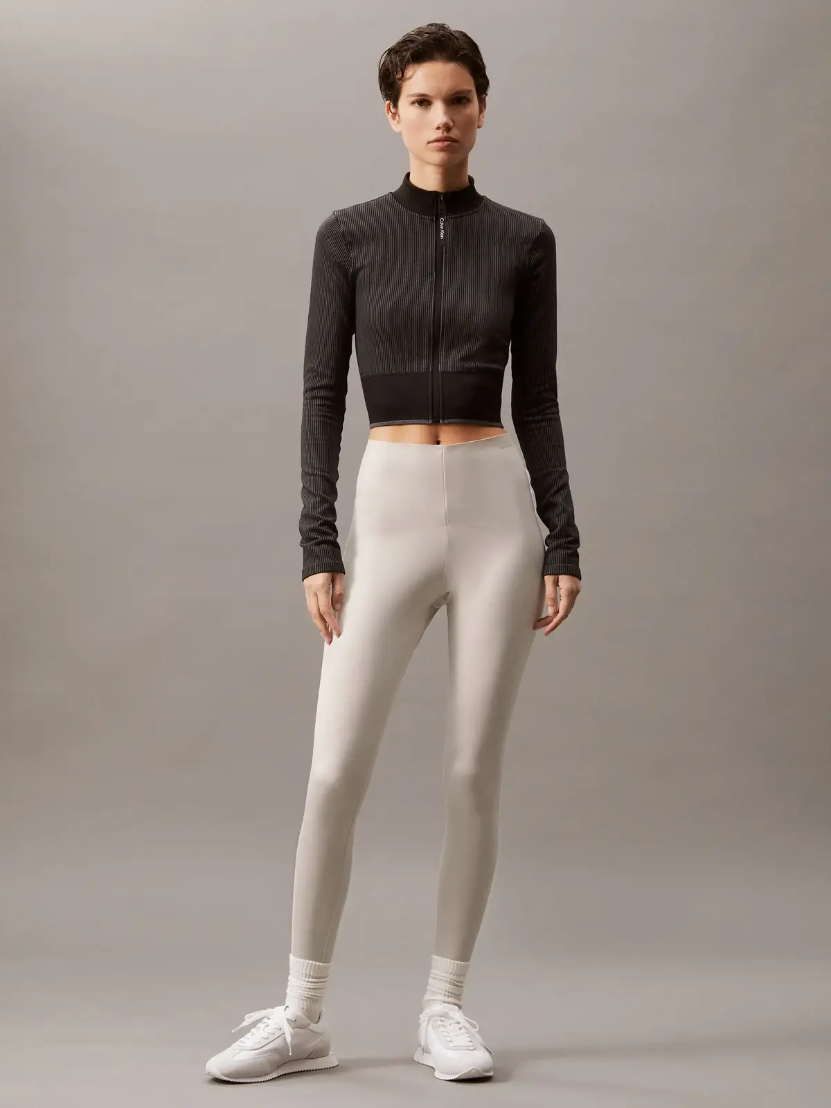Calvin Klein WO - Seamless Jacke, UB1 Siyah Kadın Ceket