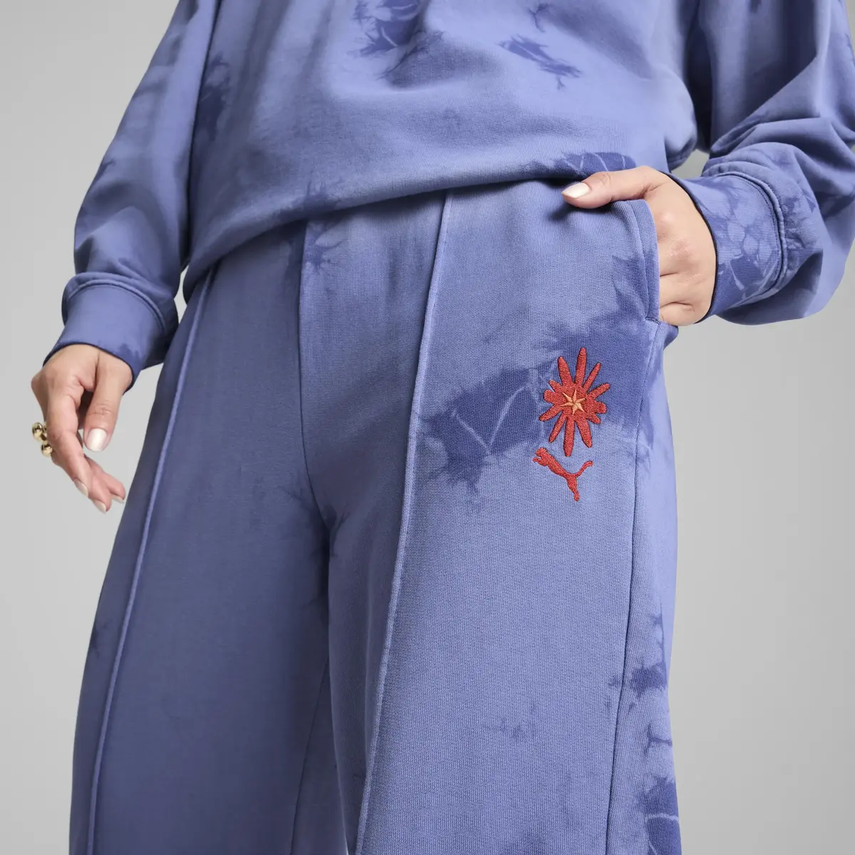 PUMA WARDROBE ESS Sweatpants Mavi Kadın Eşofman Altı