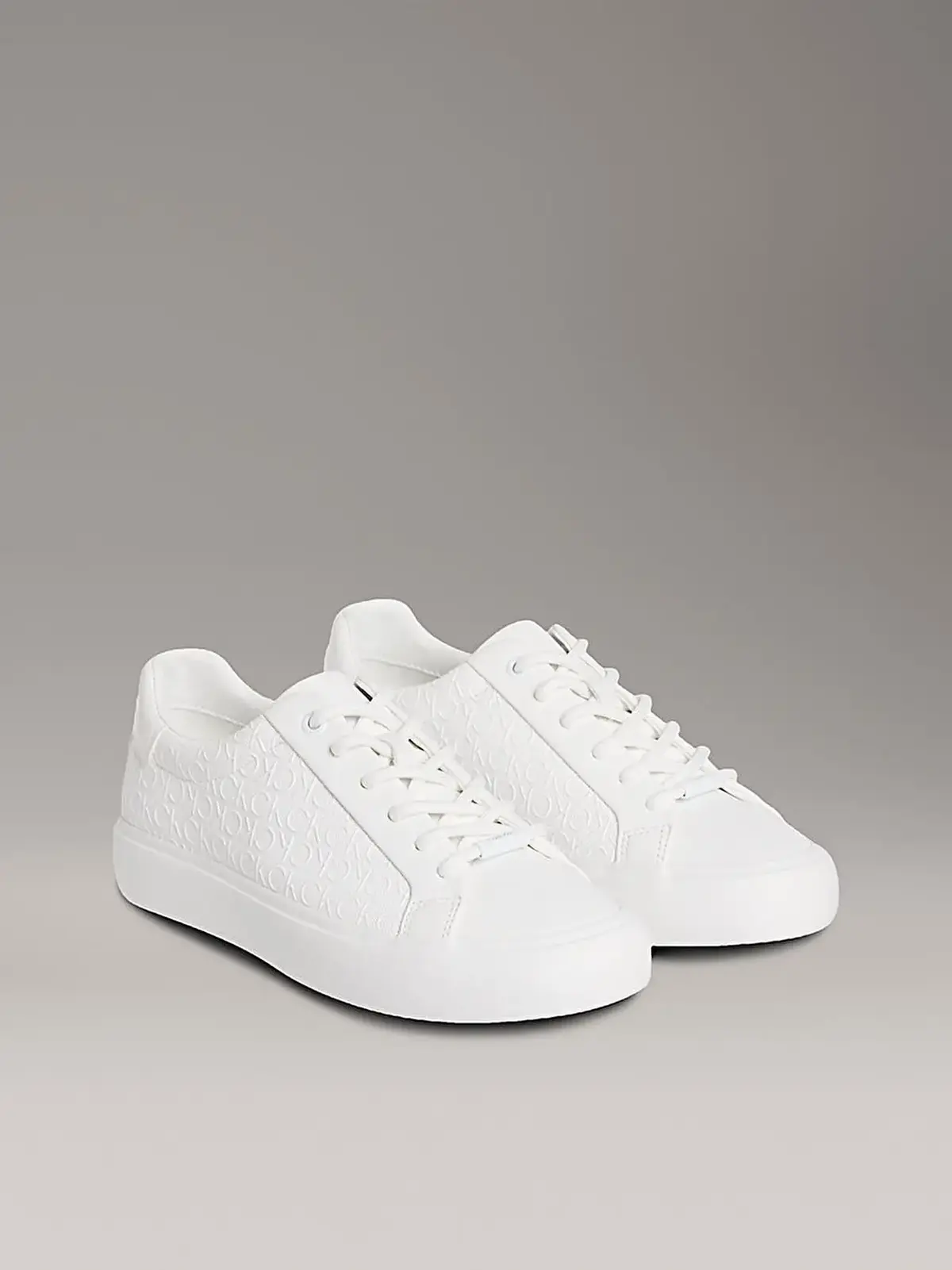 Calvin Klein VULC LACE UP MONO PU Beyaz Kadın Günlük Spor Ayakkabı