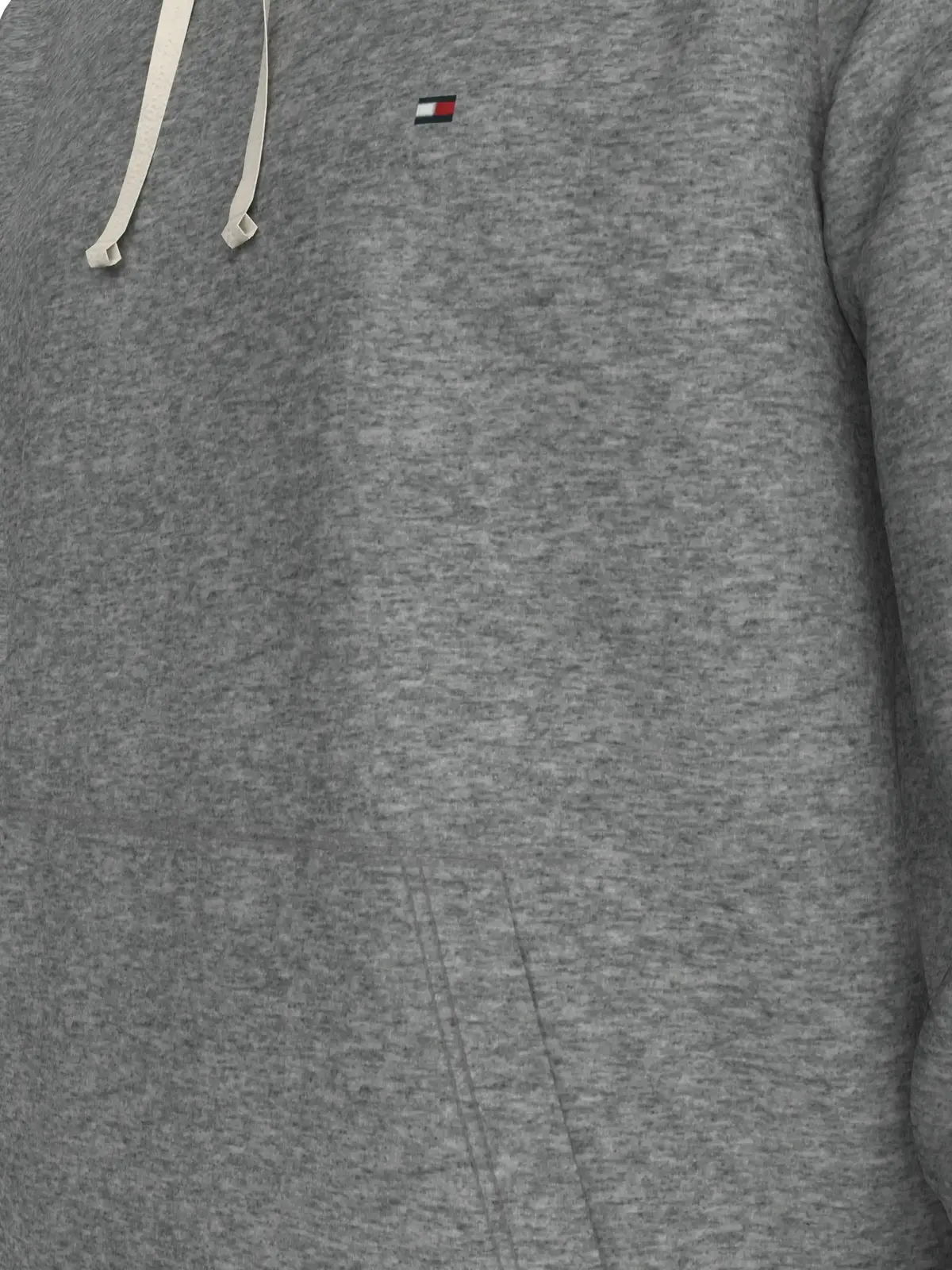 Tommy Hilfiger ESSENTIAL FLEECE HOO Erkek Gri Sweatshirt