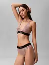 Calvin Klein LIGHTLY LINED TRIANG Pembe Kadın CK Logolu Sütyen