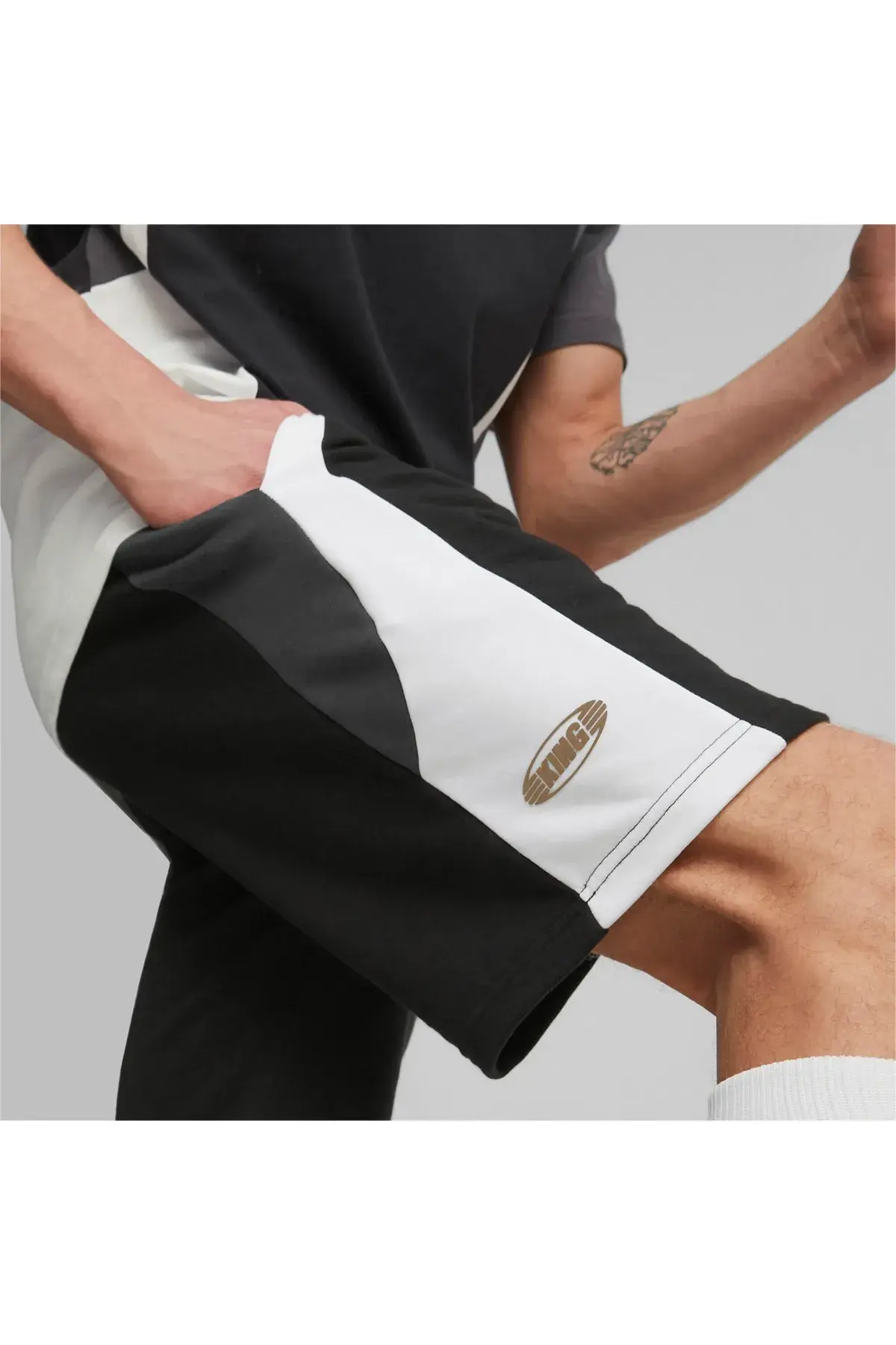 Puma King Top Sweat Shorts Siyah Erkek Şort