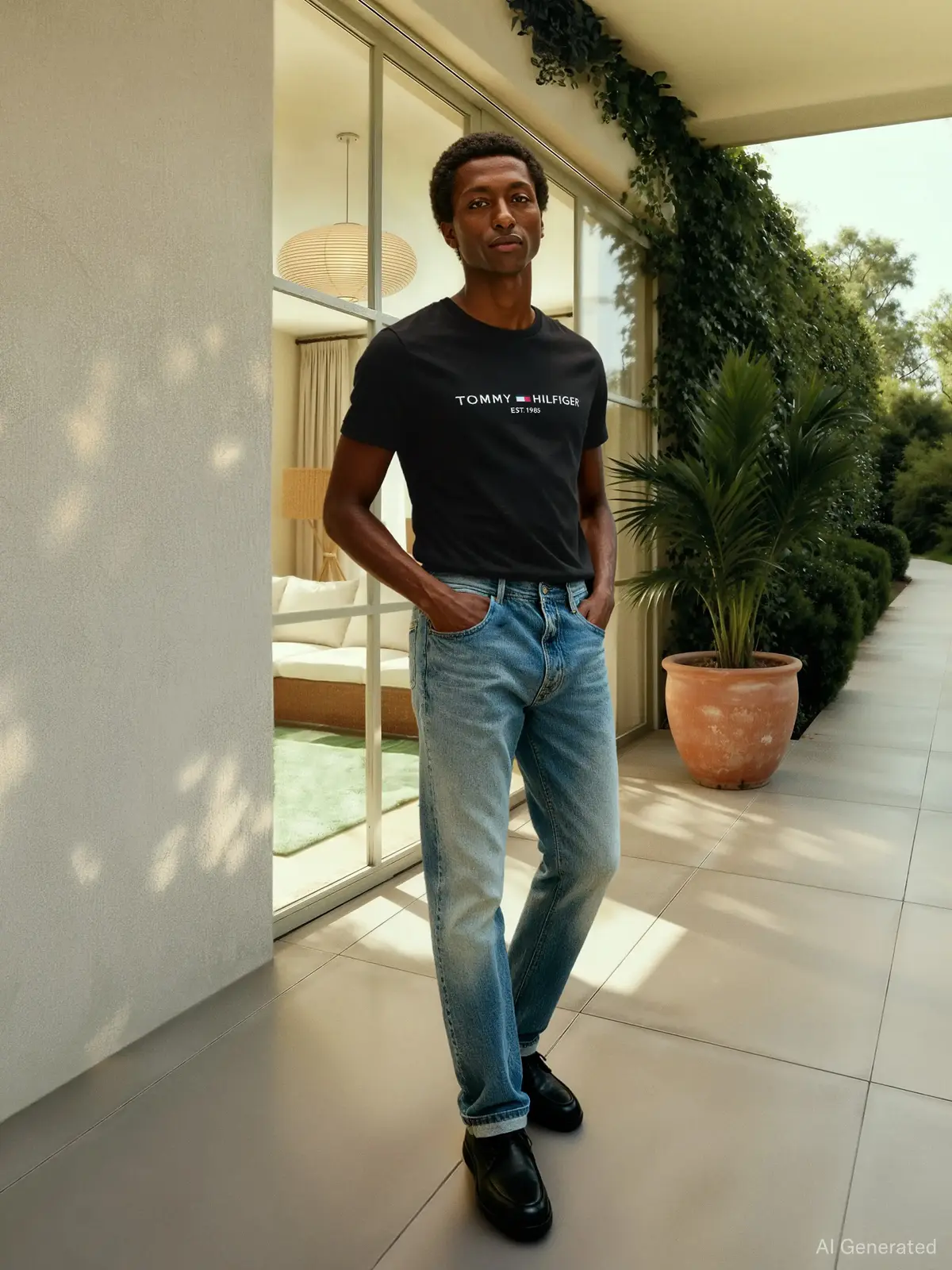 CORE TOMMY LOGO TEE, BAS