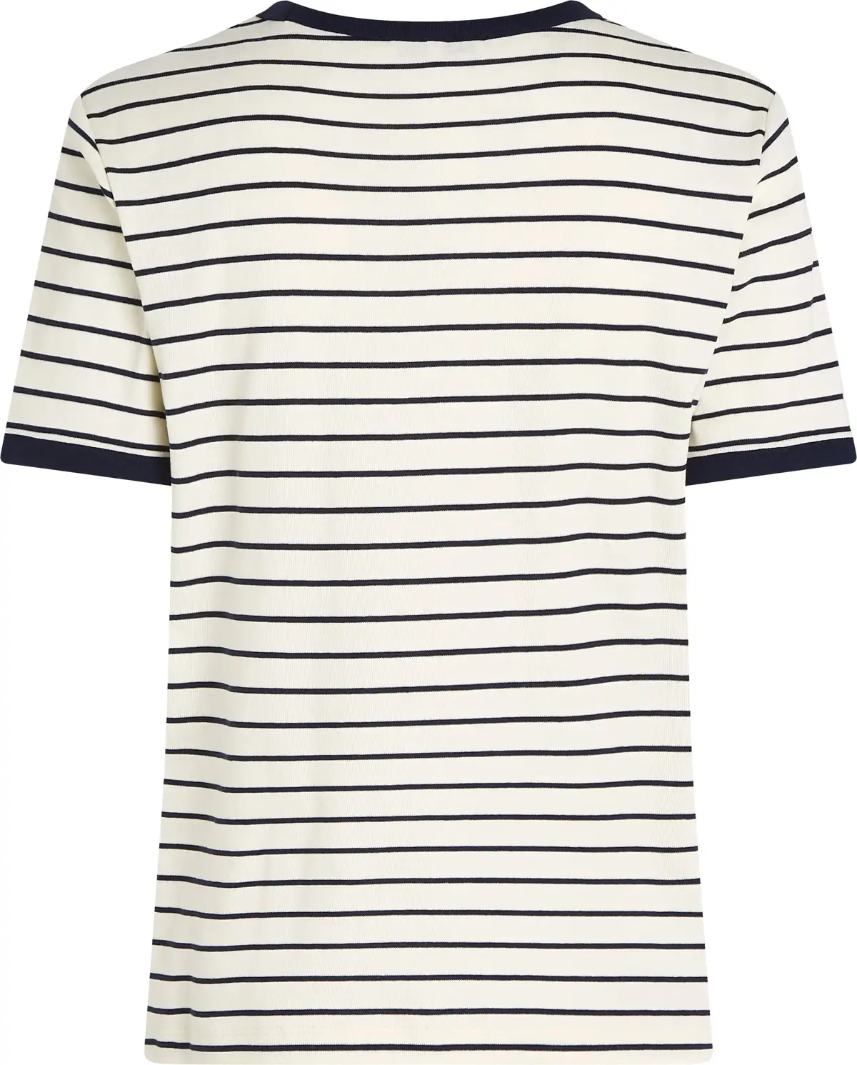 Tommy Hilfiger REG MONOTYPE STRIPE, 0FC Beyaz Kadın T-Shirt & Polo